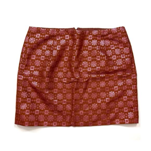 J. Crew Collection Metallic Jacquard Mini Skirt - Picture 1 of 5